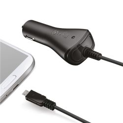 Micro USB punjač za auto 1A u crnoj boji
