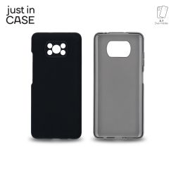 2u1 Extra case MIX paket CRNI za Poco X3 Pro