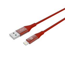 CELLY USB LIGHTNING kabl u CRVENOJ boji
