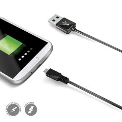 CELLY Micro USB kabl u CRNOJ boji